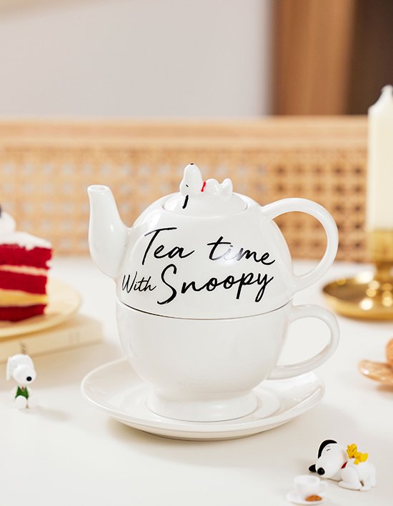 [보프렌즈] 스누피 티포원 티팟 세트