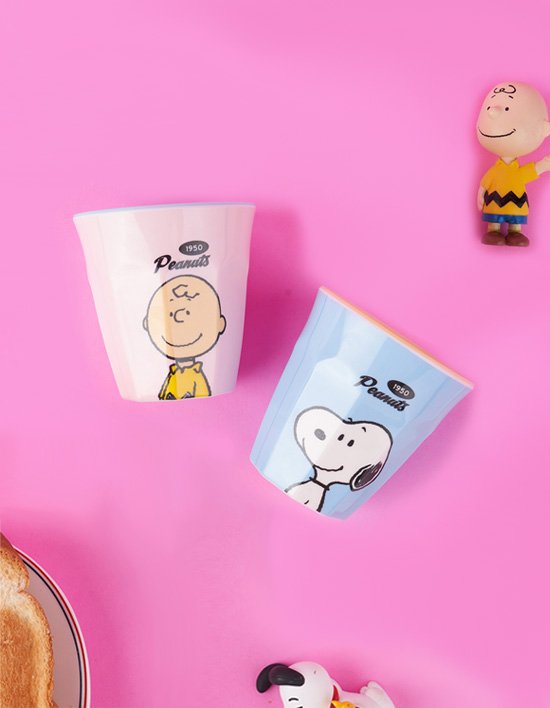 [보프렌즈] 스누피 투톤 컬러 멜라민 물컵 3종 (택1)