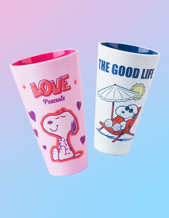 [보프렌즈] 스누피 투톤 리유저블 컵 1+1