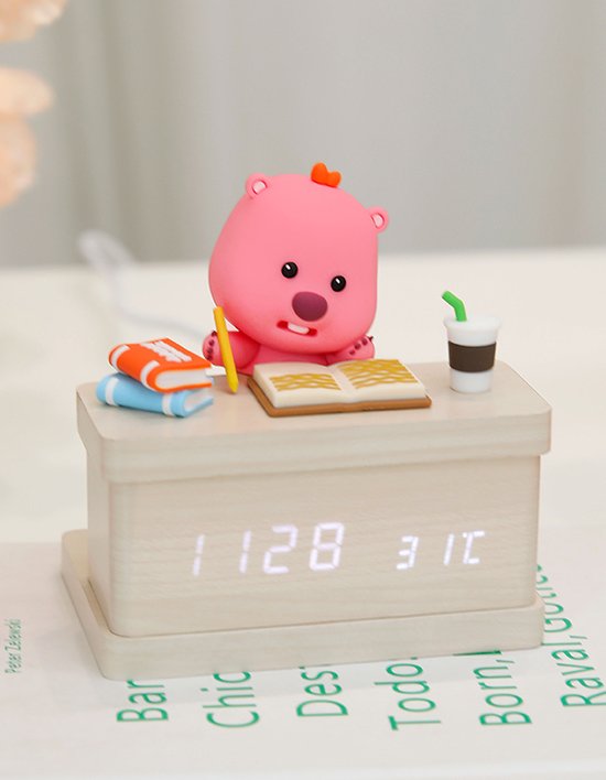 [보프렌즈] 잔망루피 LED 탁상시계