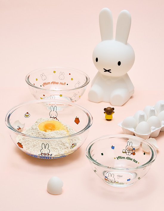 [에지리] 미피 내열유리 믹싱볼 뚜껑세트 3종 (택1)