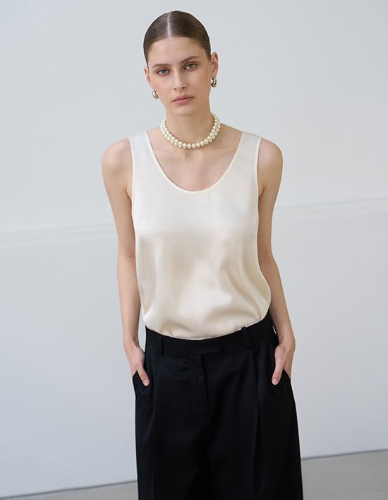 [르쏭드비] 실크 슬리브리스 (쉘) 2종 (택1)