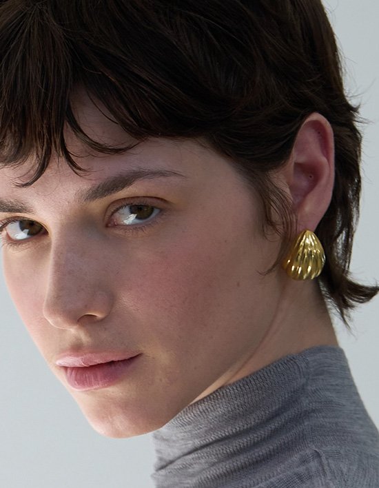 [르쏭드비] 마들렌 이어링 (골드)