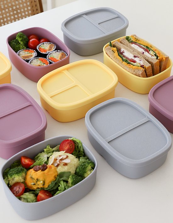 [네이쳐리빙] (국내생산)릴리브 실리콘 도시락통/냉장냉동가능 1칸/2칸/3칸 3종 택1