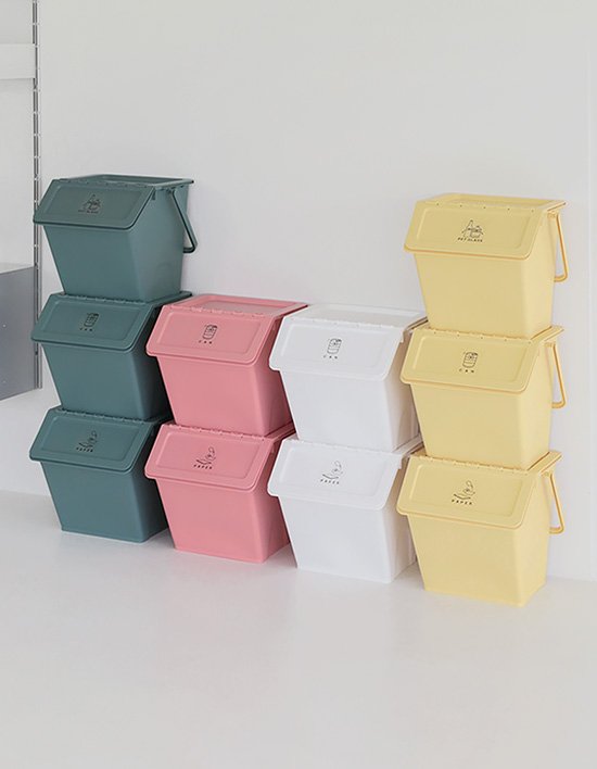 [네이쳐리빙] 피넛베리 스택업 재활용 분리수거함(특대) 1/2/3단 3종 (택1)