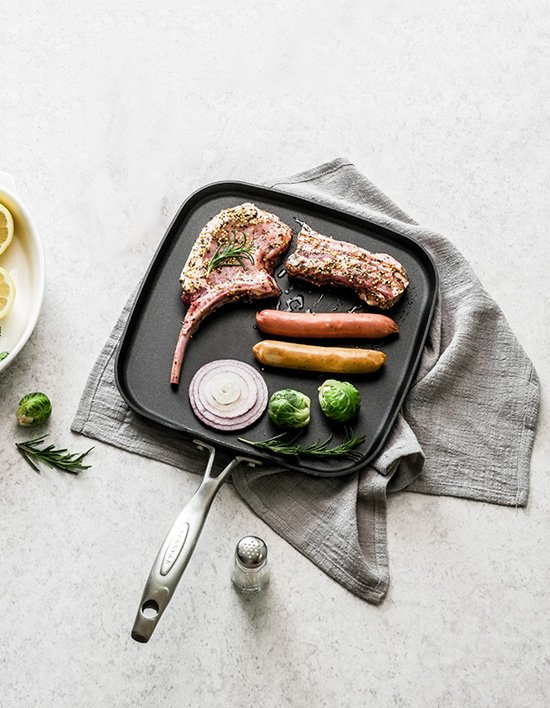 [스칸팬] ProIQ 스트라타늄 플러스 그리들 사각팬 28cm (ProIQ 사각 그리들)