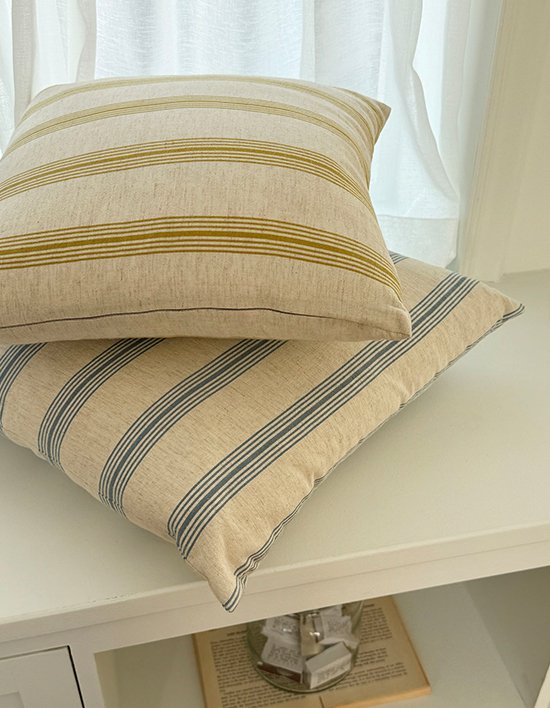 [메이커스무브먼트] 니스 스트라이프 쿠션커버 4종 (택1)