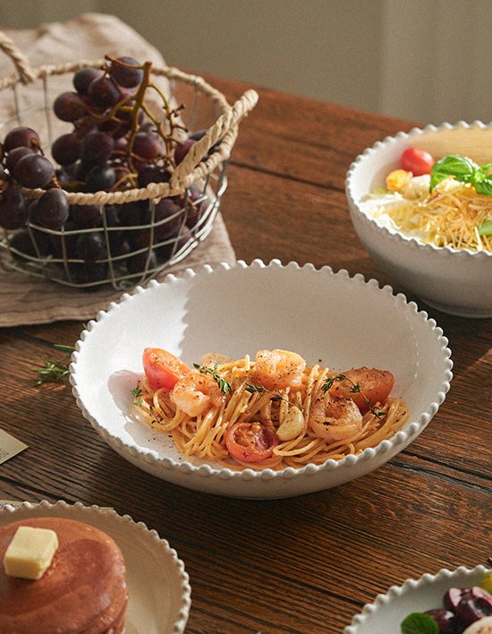 [코스타노바] 화이트펄 파스타접시 23cm (화이트펄 파스타접시 23cm)