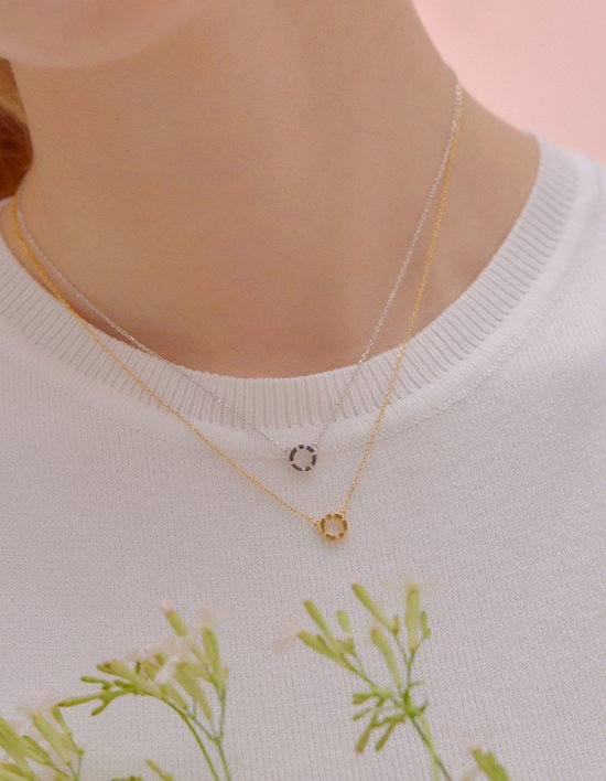 [티르리르] 미니 단델리온 목걸이 (실버옐로우)
