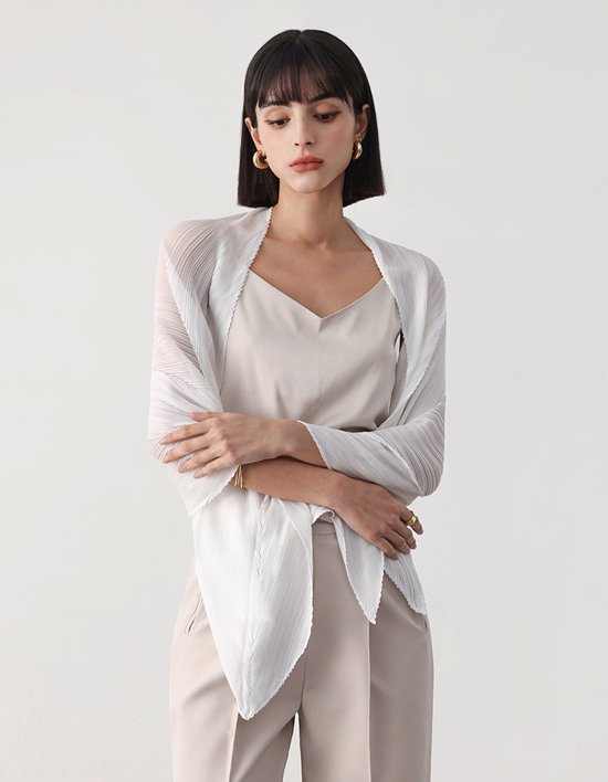 [플리츠무드] 에센셜 플리츠 스카프 4colors (택1)