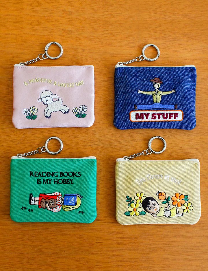 [1537] 키링 파우치 4종 (택1)