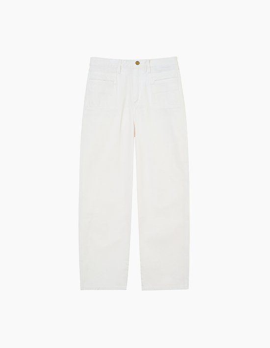 [타미힐피거 우먼] 릴랙스 화이트 데님 팬츠 WHITE