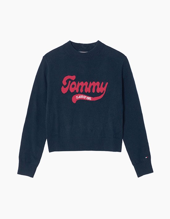 [타미힐피거 키즈] 인타샤 로고 스웨터 DARK NIGHT NAVY