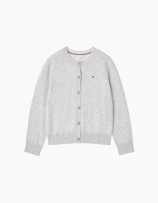 [타미힐피거 우먼] 캐시미어 블렌드 크루넥 가디건 LIGHT GREY