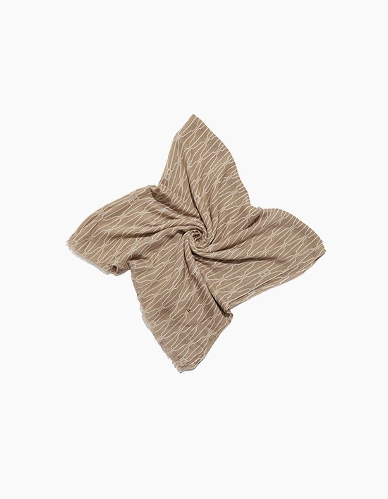 [타미힐피거 우먼] 에센셜 플래그 스카프 SAFARI CANVAS