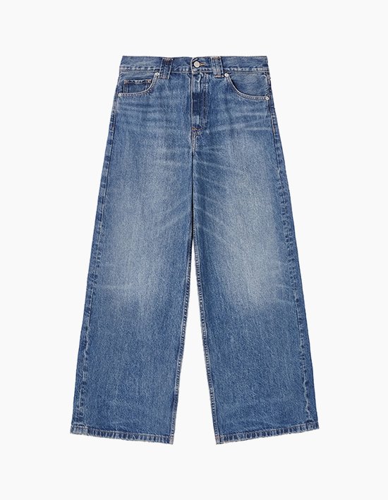 [타미힐피거 우먼] 크리스 와이드 핏 데님 팬츠 BLUE