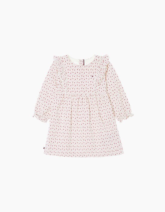 [타미힐피거 키즈] 베이비 코듀로이 플로럴 원피스 IVORY SILK