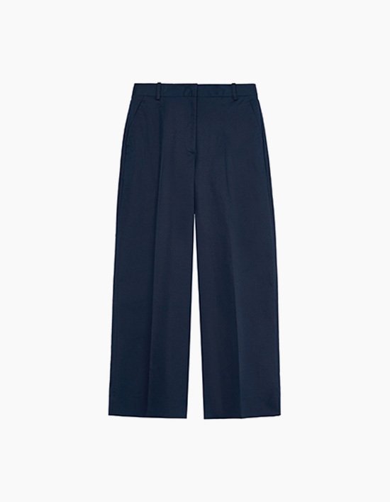 [타미힐피거 우먼] 와이드 앵클 치노 팬츠 DARK NIGHT NAVY