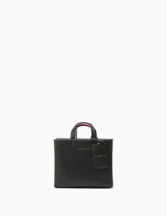 [타미힐피거 우먼] 미니 쇼퍼 크로스 토트백 BLACK
