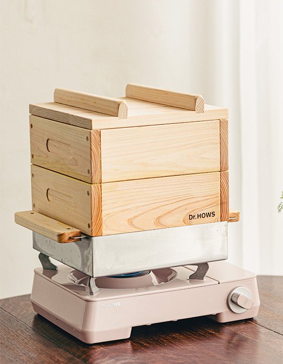 [닥터하우스] 자담 편백나무 찜기 2단 26cm 풀세트 (물솥 포함) (단품)