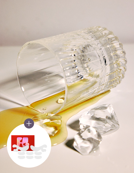 [올킨스] 크리스탈 실리콘 글라스 언더락/위스키 컵잔 (275ml)