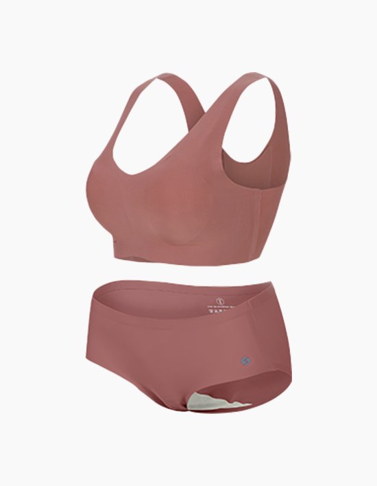 [슬림9] 편해브라 뉴베이직 X 네모팬티 뉴베이직 컴팩트 SET