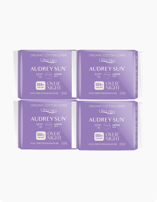 [오드리선] 그린웨이 입는오버나이트 중형 4P 4팩 (단품)