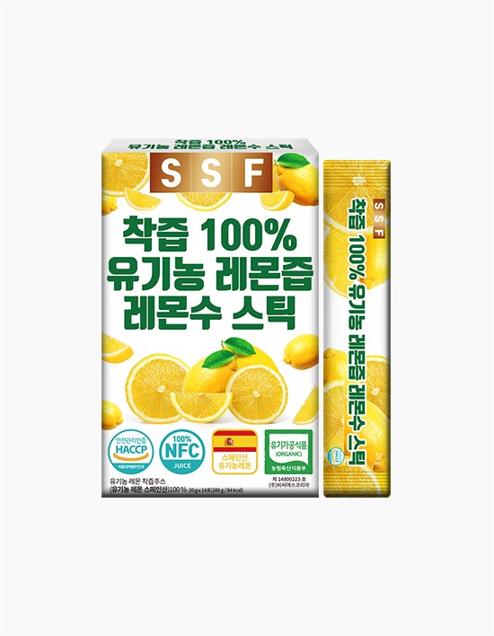 [순수식품] NFC착즙 100% 유기농 레몬즙 1박스(14포) (단일옵션)