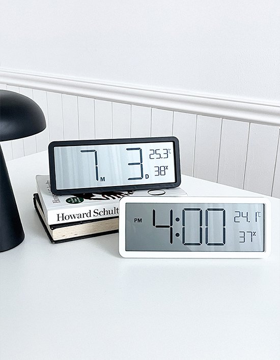 [홈비] 모던 심플 스퀘어 디지털 시계 2종 (택1)