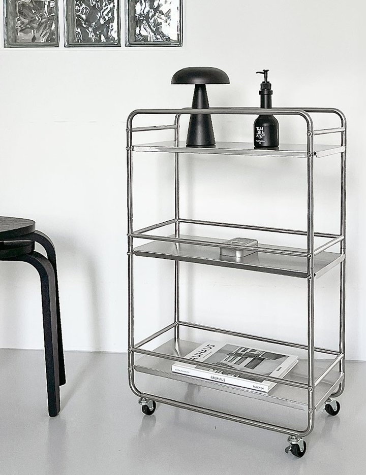 [홈비] 아르제룸 미드센츄리 슬림 트롤리 이동식 선반 4종 (택1)