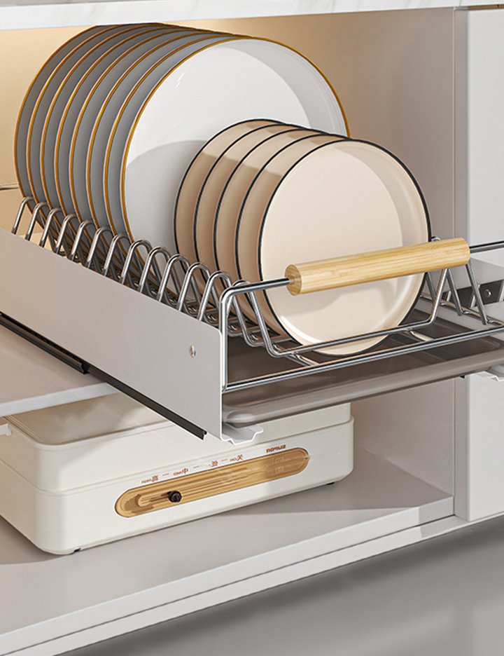 [홈비] 오틀리 우드손잡이 슬라이딩 접시정리대 5종 (택1)