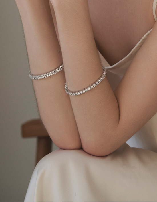 [헤일로] 클래식 테니스 팔찌 6종 (택1)