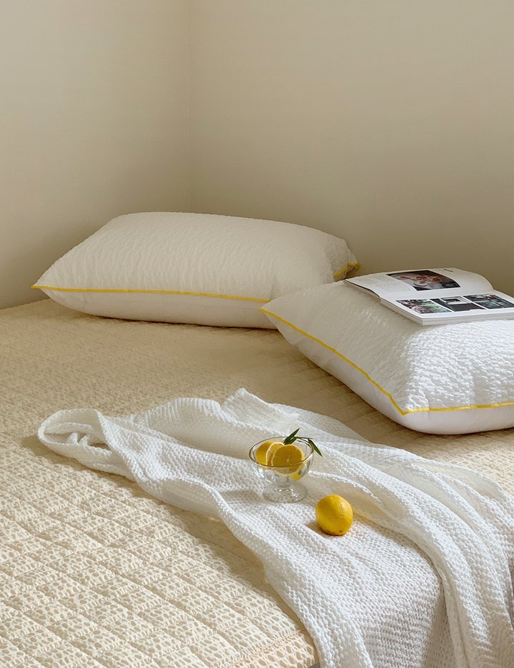 [쉐어룸] 고슬고슬 시어서커 패드 크림 (S/Q/K) 3종 (택1)