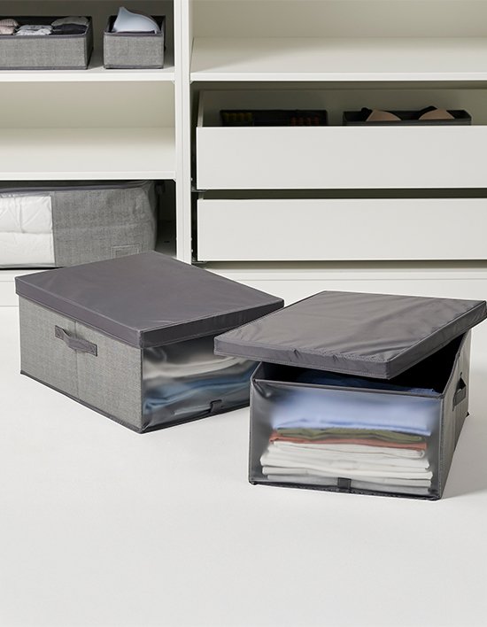 [JAJU] 옷장 깔끔 윈도우 뚜껑 수납함