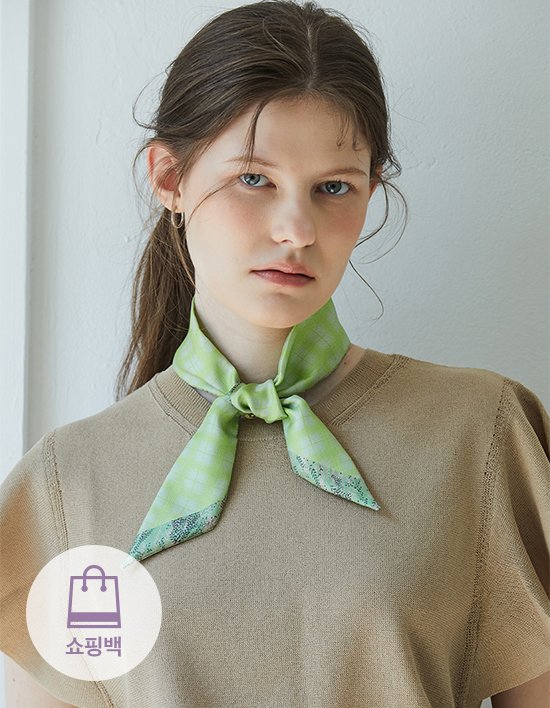[아나메종] 센트 오브 봄 실크 트윌리 스카프