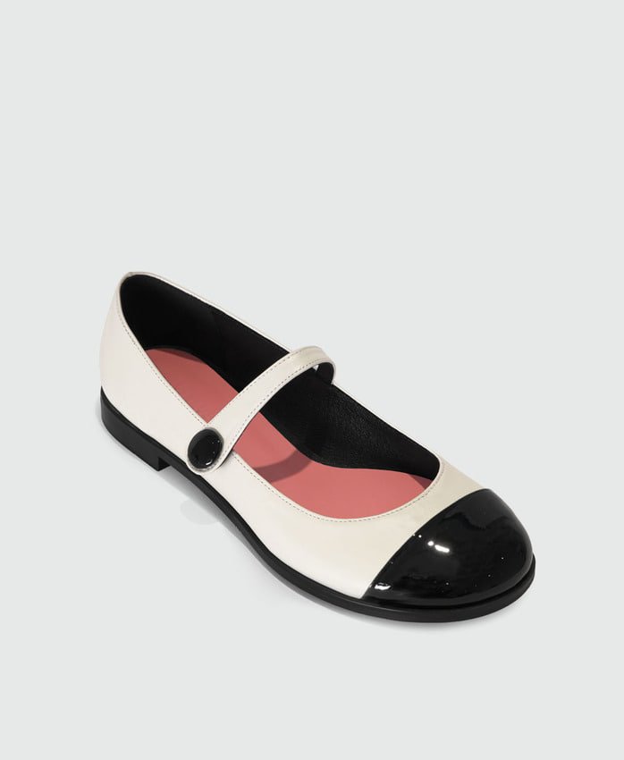 [베르베르] (주문제작상품) 라운드앤라운드 버튼 메리제인 3컬러 (택1)