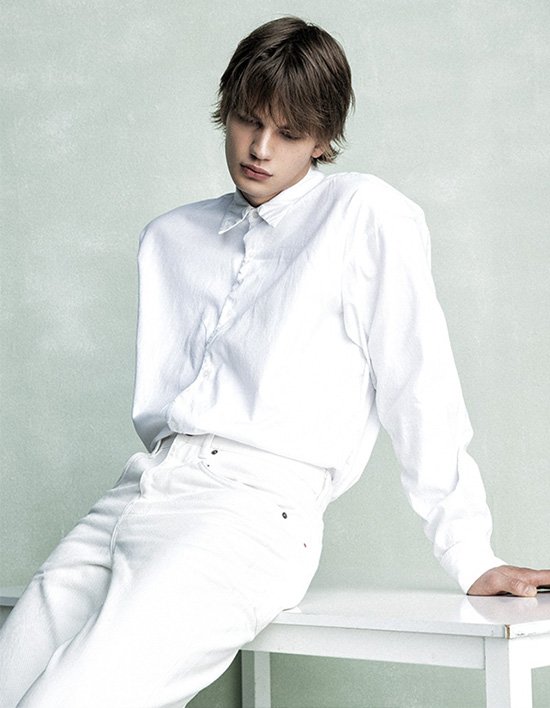 [이너프원] 프론트 셔링 셔츠 화이트