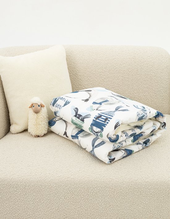 [크리스피바바] 키즈 양털 이불 S 바바위드씰 (120x150cm)