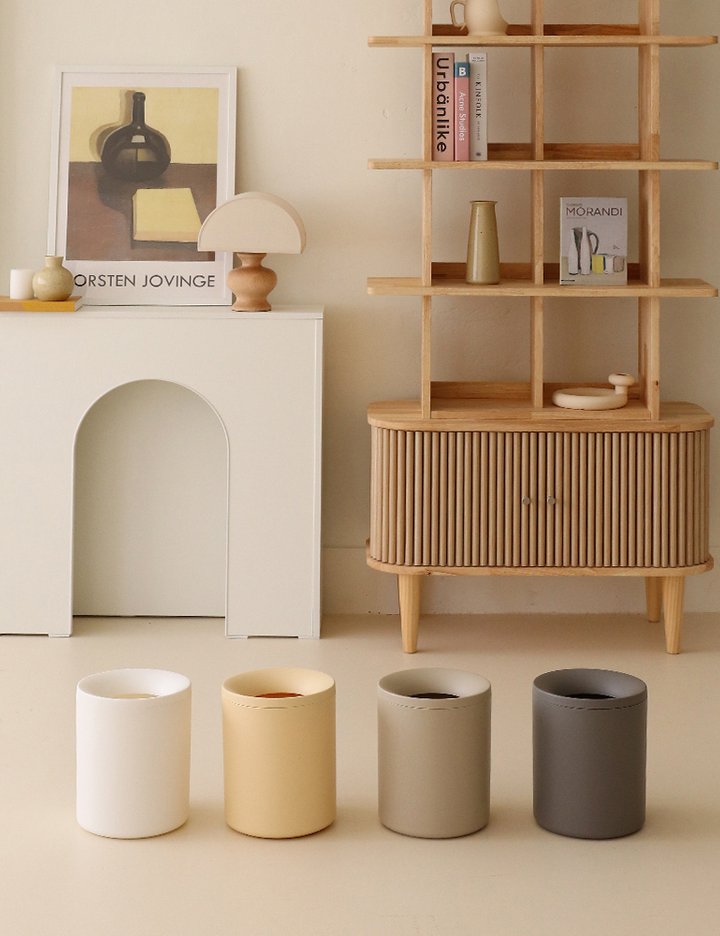 [프로메이드] 도넛빈 오픈형 휴지통 8L 4종 (택1)