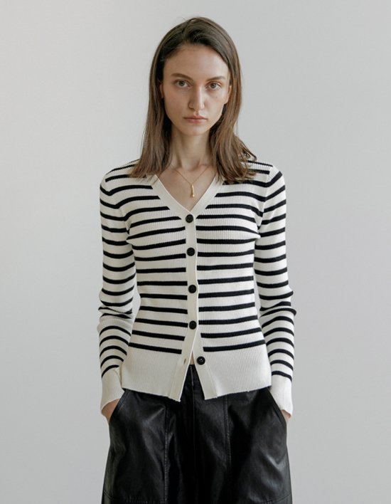 [모어서울] 뉴 스트라이프 카디건