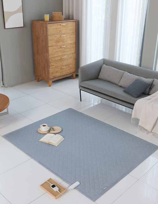 [일월] 프리미엄 텐셀 그레이/브라운 카본 탄소매트