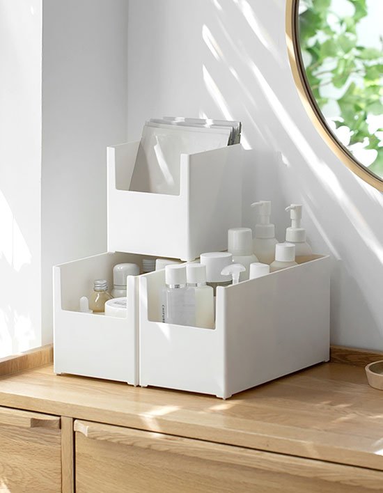 [GAKYU] 화이트 팬트리 리빙박스 4P 3종 (택1)