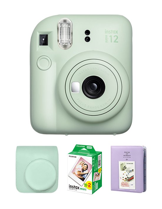 [인스탁스] 미니12 즉석카메라+케이스+필름20장/전용 고급앨범