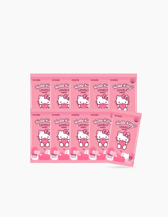 [헬로키티] 휴대용 물티슈 (10매 X 10입)
