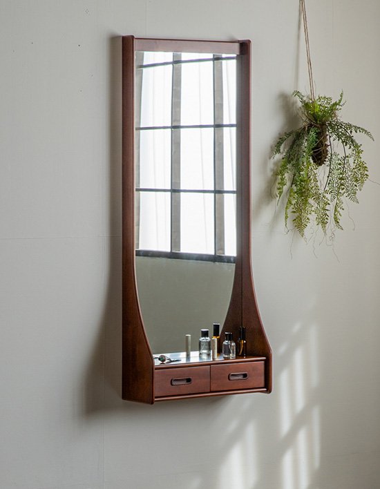 [장미맨숀] 리브 원목 벽걸이 전신거울 01 (경대) 2종 (택1)