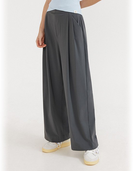 [프론투라인] 클래씨 핀턱 와이드 팬츠