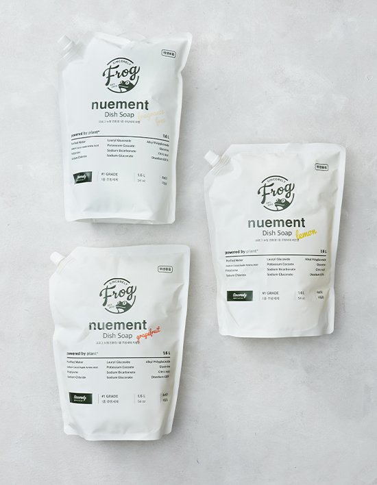[프로그] 뉴멍 자연유래 주방세제 리필형 1.6L 3종 (택1)