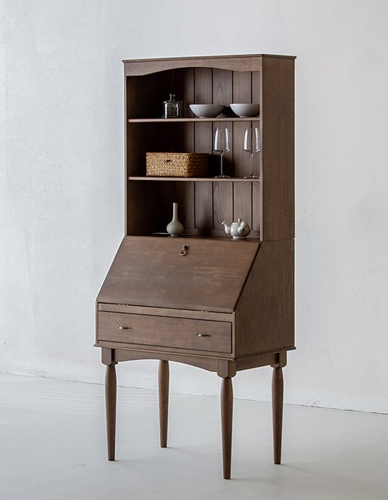 [장미맨숀] 이카 원목 뷰로 데스크 01 책장 세트 (단품)