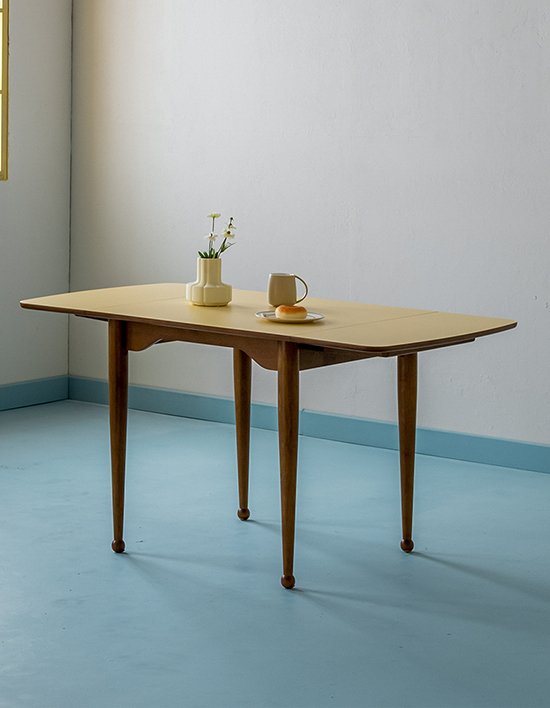 [장미맨숀] 소피아 라미네이트 원목 접이식 확장형 테이블 750~1400 2종 (택1)