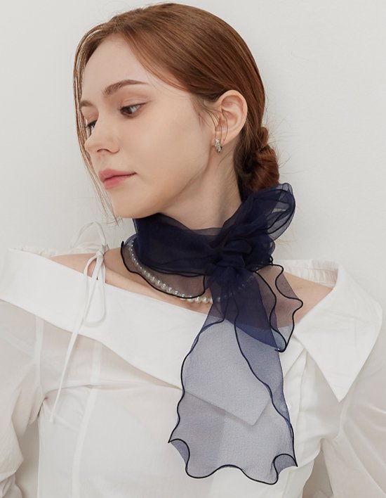 [엘르] 코코시스루 롱 스카프 4컬러 (택1)